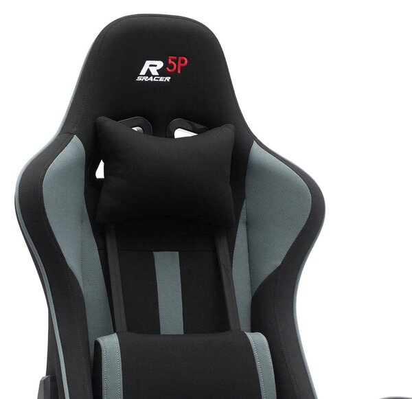 Herní židle k PC Sracer R5P s područkami nosnost 130 kg černá-šedá