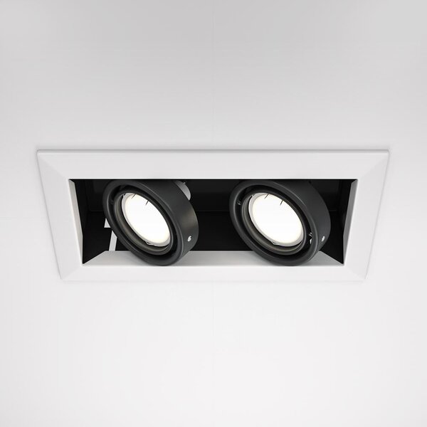 Maytoni Vestavné svítidlo METAL MODERN, 50W, d. 24,5 cm, 2xGU10 Barva: Černá