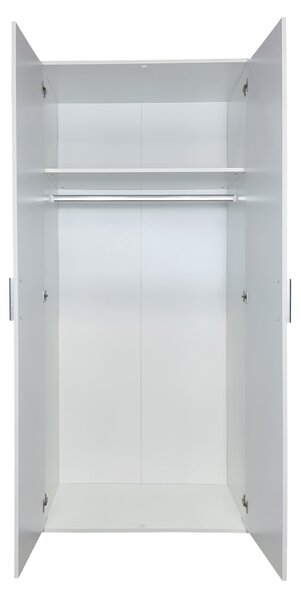 Šatní skříň Blessa (bílá). Akce -20%