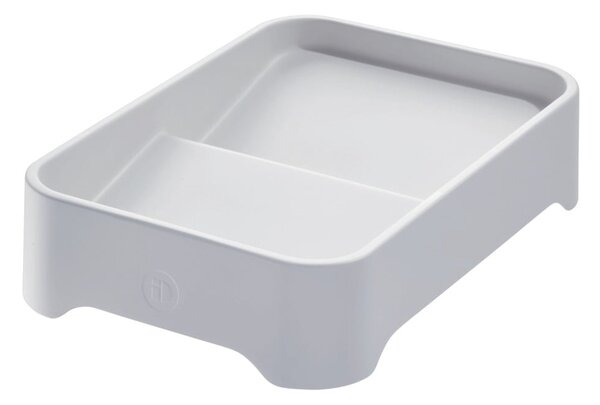 Šedý organizér na makeup iDesign Eco Bin, 28,12 x 19,23 cm