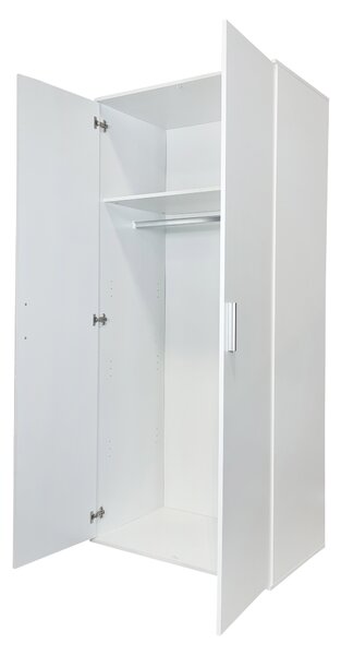 Šatní skříň Blessa (bílá). Akce -20%