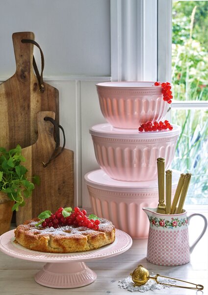 Úložné kuchyňské dózy Alice Pale Pink – set 3 ks