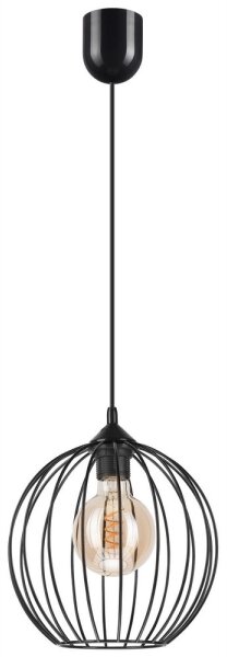 Lustr na lanku ZOYA 1xE27/60W/230V černá