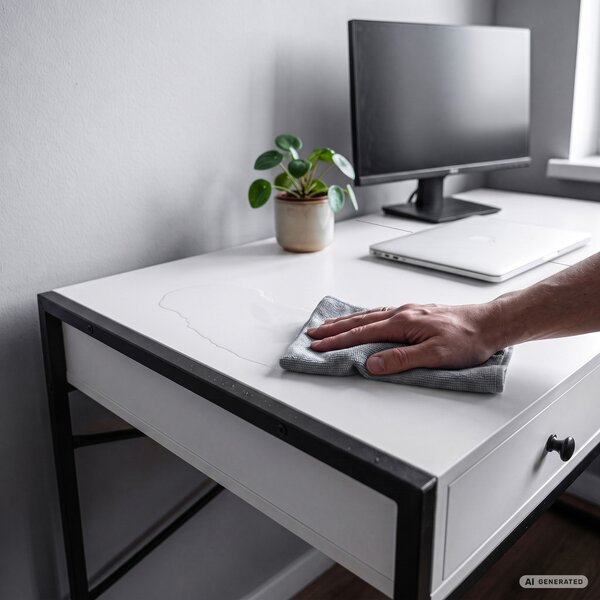 Ak furniture Psací stůl Elonis 123 cm bílý/černý
