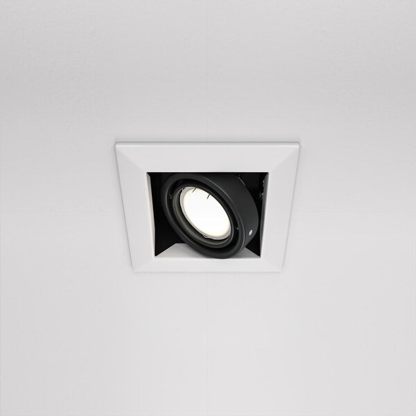 Maytoni Moderní vestavné svítidlo METAL MODERN, 50W, d. 12,6 cm, 1xGU10 Barva: Bílá
