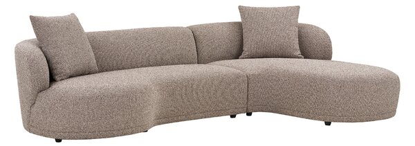 Rohová sedací souprava (P) Kaveria (hnědá). Akce -20%