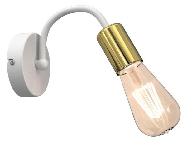 Nástěnná lampa DOW 1xE27/60W/230V bílá/zlatá