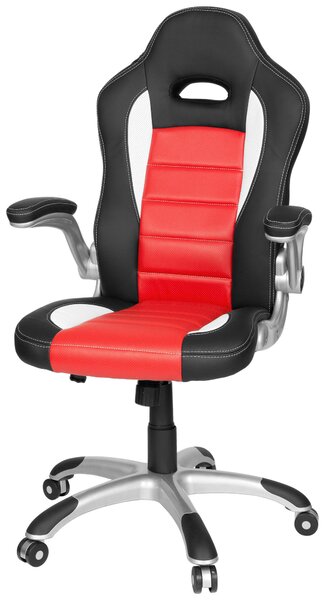 HERNÍ ŽIDLE, vzhled kůže, červená, černá, bílá MID.YOU - Online Only kancelářské židle, Online Only