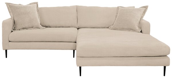 ROHOVÁ SEDAČKA, textil, krémová P & B - Sedací soupravy, Online Only