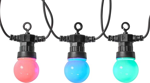 Nedis WIFILP03C10 - LED RGB Dekorační řetěz 10xLED 12m IP65 Wi-Fi Tuya