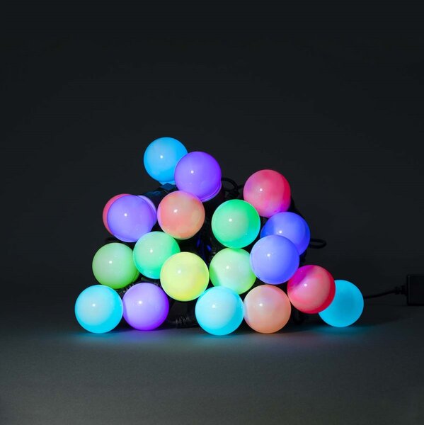 Nedis WIFILP03C20 - LED RGB Dekorační řetěz 20xLED/8 funkcí 13m IP65 Wi-Fi Tuya