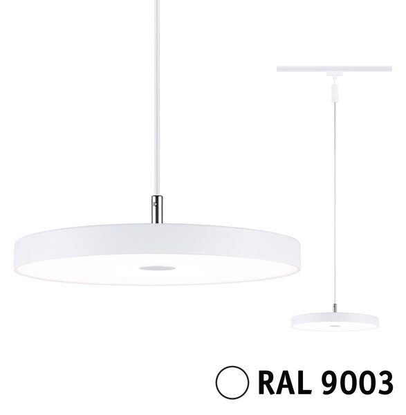 Paulmann 94901 Hildor, závěsné svítidlo pro Urail system, 1x15W LED 3000K, tříkrokové stmívání, signální bílá, průměr 31cm