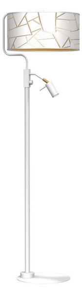 Stojací lampa ZIGGY 1xE27/40W/230V + 1xGU10/MR11/7W bílá/zlatá