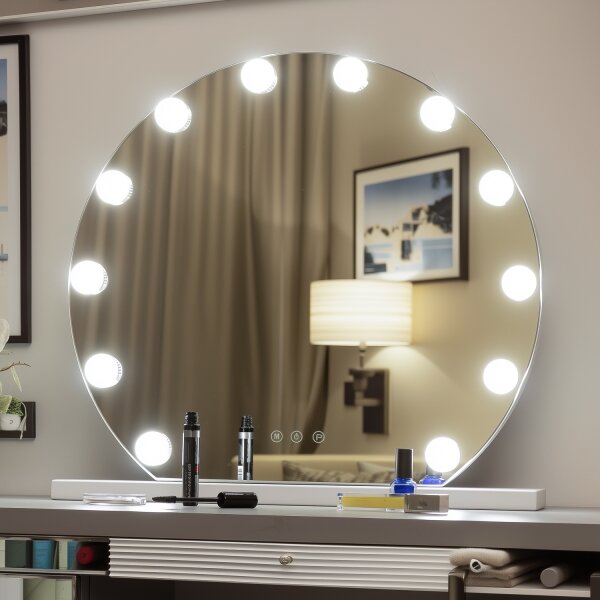 Brilagi - LED Stmívatelné make-up zrcadlo HOLLYWOOD LED/12W/230V 3000/4000/6500K