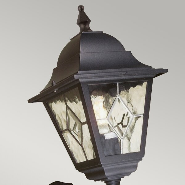 Elstead NR1-PIR-BLACK - Venkovní nástěnné svítidlo NORFOLK 1xE27/100W/230V IP43