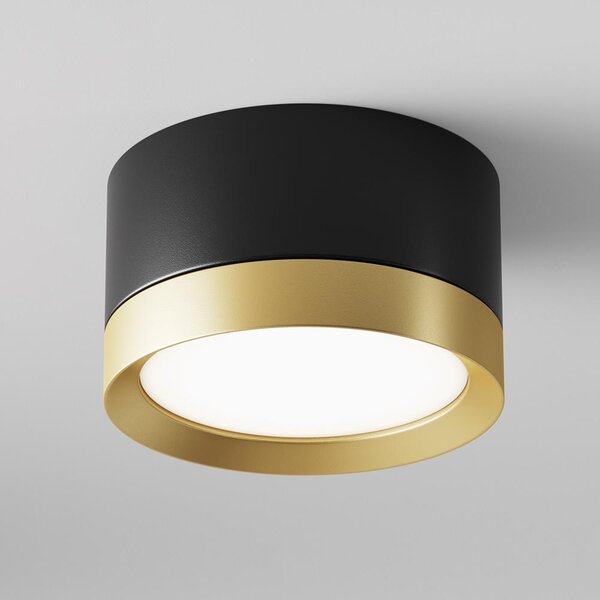 Maytoni Stropní svítidlo HOOP, 15W, v. 5 cm, 1xGX53 Barva: Černá