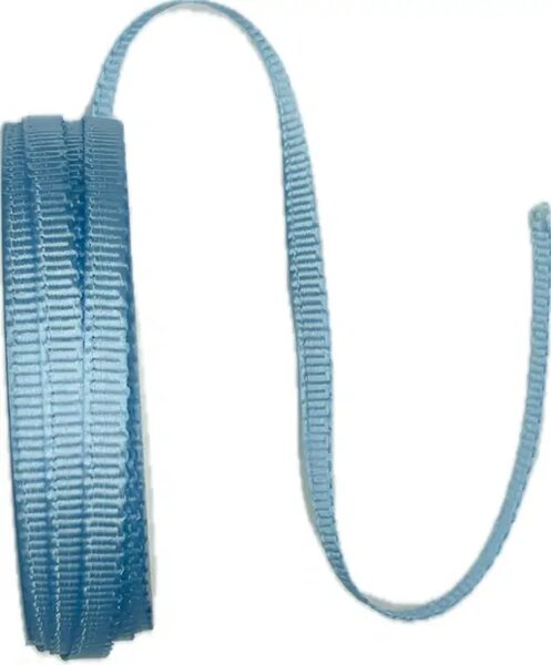 Stuha rypsová ELEGANCE LIGHT BLUE světle modrá 6mm x 6m (3,50 Kč/m)