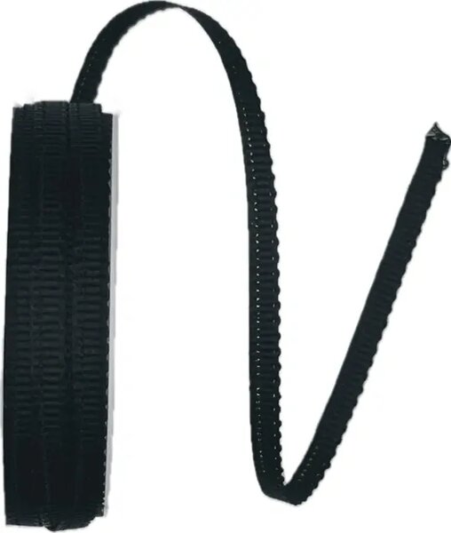 Stuha rypsová ELEGANCE BLACK černá 6mm x 6m (3,50 Kč/m)