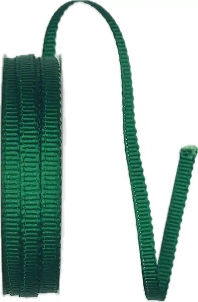 Stuha rypsová ELEGANCE DARK GREEN tmavě zelená 6mm x 6m (3,50 Kč/m)