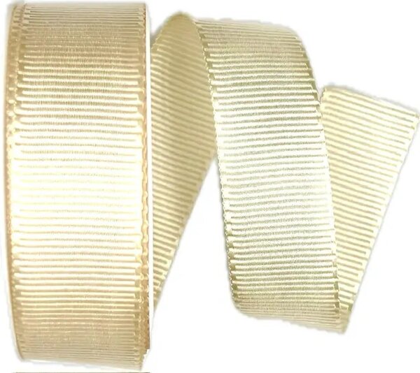 Stuha rypsová ELEGANCE CREME krémová 25mm x 3m (7,- Kč/m)