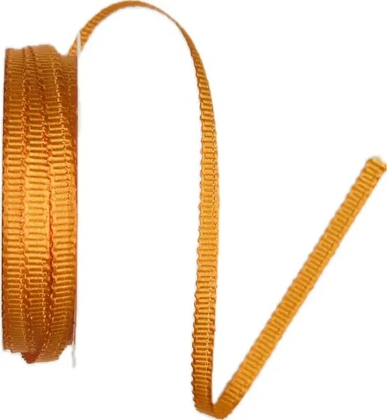 Stuha rypsová ELEGANCE ORANGE oranžová 6mm x 6m (3,50 Kč/m)