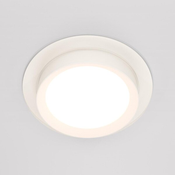Maytoni Moderní vestavné svítidlo HOOP, 15W, ⌀ 11 cm, 1xGX53 Barva: Bílá