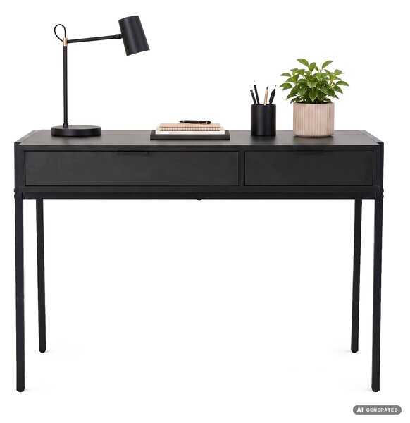 Ak furniture Psací stůl Zentia 100 cm černý