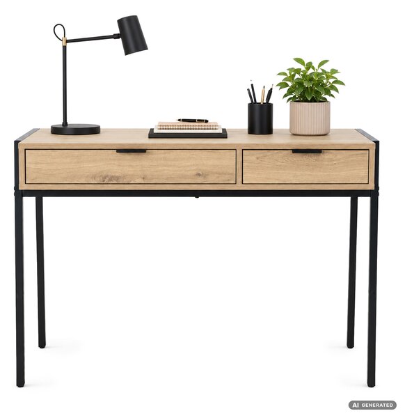 Ak furniture Psací stůl Zentia 100 cm černý/dub Artisan