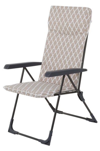 DAJAR Polohovací zahradní židle - TORINO, kovová Barva: antracit/béžová