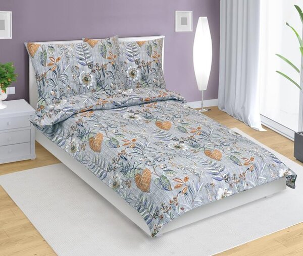 Povlečení krepové Fialová 80/763 - 140x200, 70x90 cm