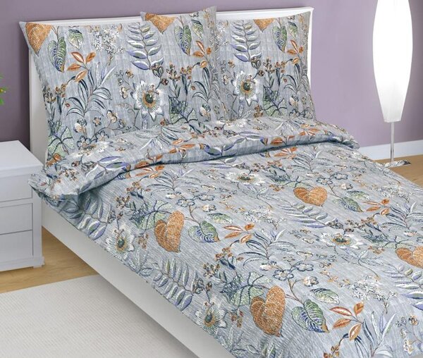 Povlečení krepové Fialová 80/763 - 140x200, 70x90 cm