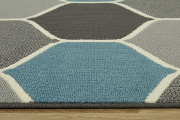Kusový koberec LUNA 503833/95812 šedý modrý Rozměr: 120x170 cm