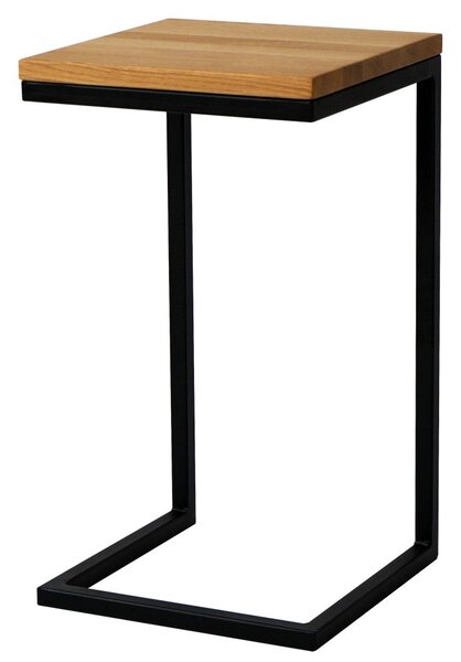 Odkládací stolek Dimo s masivní dubovou deskou
