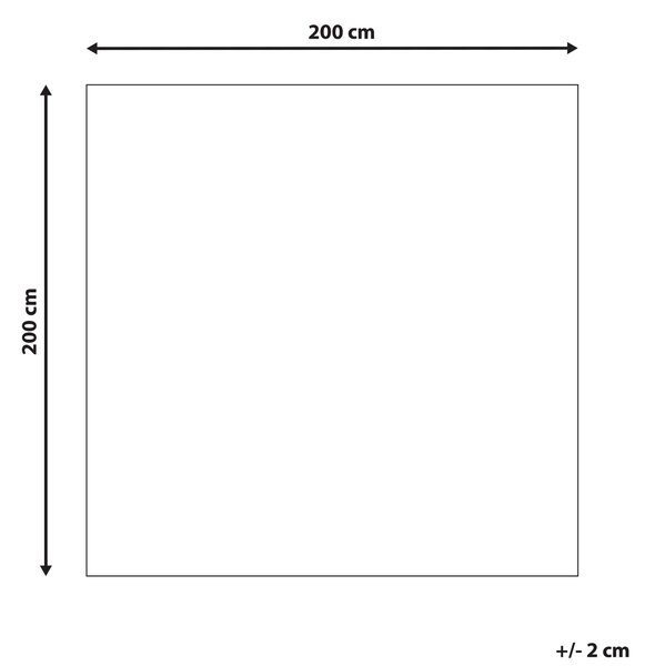 Koberec EZINE Béžová 200 x 200 cm Vlna