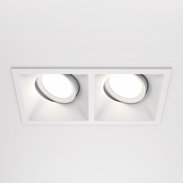 Maytoni Vestavné svítidlo DOT, 50W, d. 17,3 cm, 2xGU10 Barva: Bílá