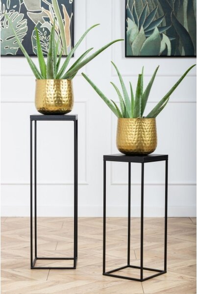 Stojan na květiny BASICLOFT 80x24 černá
