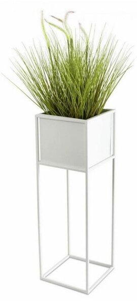 Stojan na květiny 70x24 cm bílá
