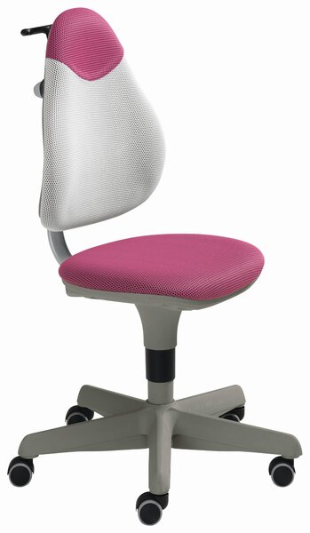 OTOČNÁ ŽIDLE PRO MLÁDEŽ, síťovina, růžová, bílá Paidi - Dětské otočné židle