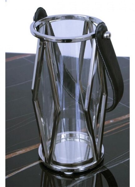 Lucerna FRAGIL 26 cm chrom/černá