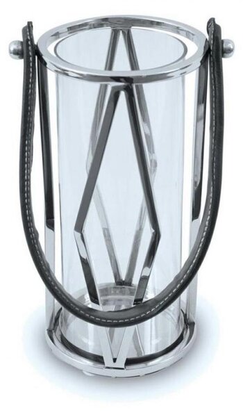 Lucerna FRAGIL 26 cm chrom/černá