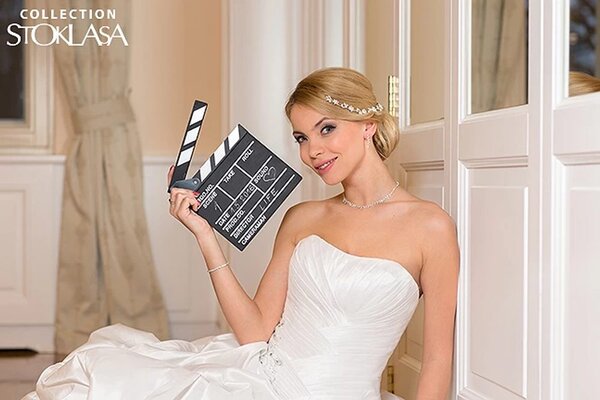 Filmová klapka 20x20 cm - černá