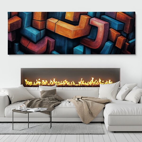 Obraz na plátně - Na hraně pochopení FeelHappy.cz Velikost obrazu (šířka x výška): 60 x 20 cm