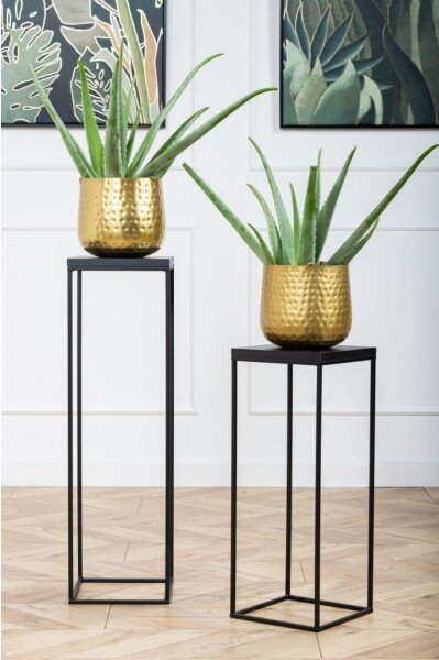 Stojan na květiny BASICLOFT 60x24 černá