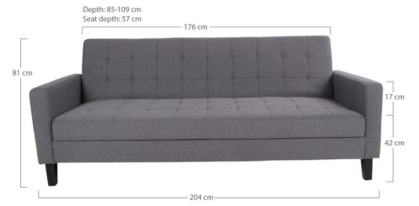 Sedačka Mvadoria (tmavě šedá). Akce -20%