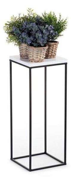 Stojan na květiny BASICLOFT 60x24 černá/bílá