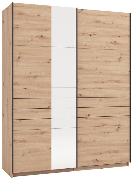 SKŘÍŇ S POSOUVACÍMI DVEŘMI, dub artisan, 145,5/217,5/60 cm Xora - Šatní skříně