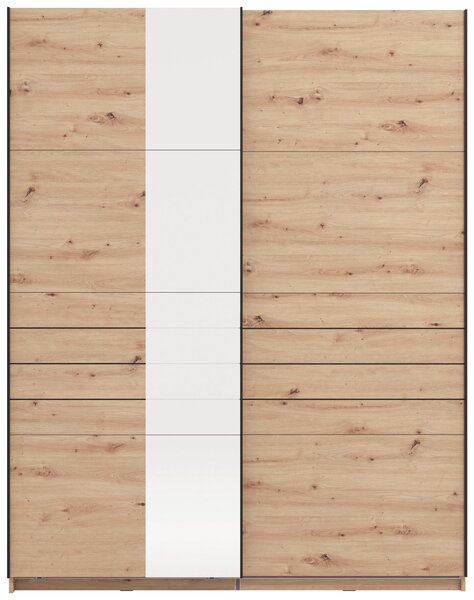 SKŘÍŇ S POSOUVACÍMI DVEŘMI, dub artisan, 145,5/217,5/60 cm Xora - Šatní skříně