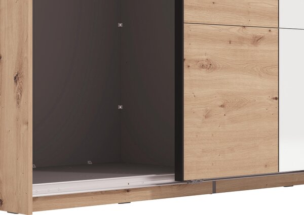 SKŘÍŇ S POSOUVACÍMI DVEŘMI, dub artisan, 145,5/217,5/60 cm Xora - Šatní skříně