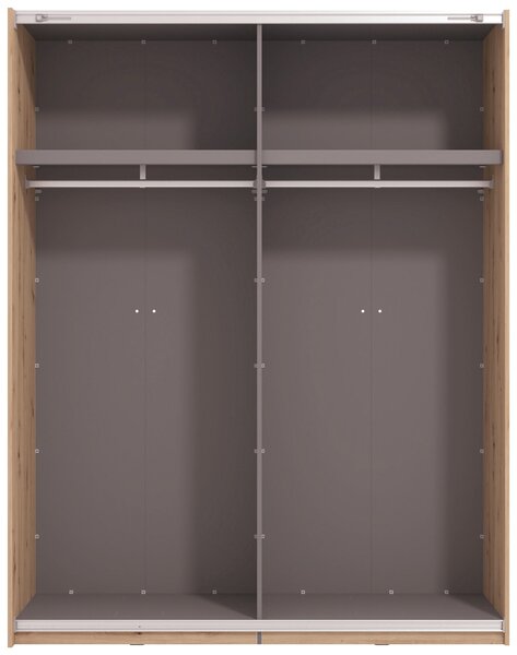 SKŘÍŇ S POSOUVACÍMI DVEŘMI, dub artisan, 145,5/217,5/60 cm Xora - Šatní skříně