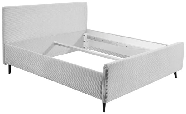 ČALOUNĚNÁ POSTEL, 180/200 cm, světle šedá MID.YOU - Manželské postele, Online Only